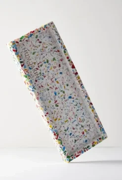 Bandeja Humdakin Terrazzo 10x25 cm, Rainbow