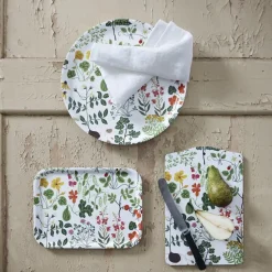 Bandeja Leksand, blanco, 20x27 cm