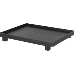 Bandeja madera Bon large, Roble teñido de negro