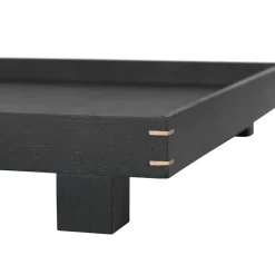 Bandeja madera Bon large, Roble teñido de negro
