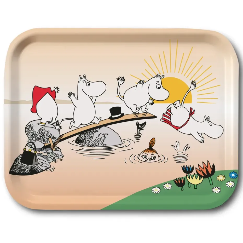 Bandeja Moomin evening swim, 27x20 cm