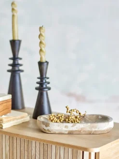 Bandeja mármol Shao 24,5x12,5 cm, Natural