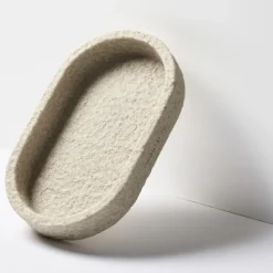 Bandeja ovalada Humdakin Sandstone 15x25 cm, Natural