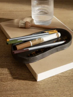 Bandeja ovalada Yama 9,5x19 cm, Aluminio ennegrecido