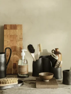 Bandeja ovalada Yama 9,5x19 cm, Aluminio ennegrecido