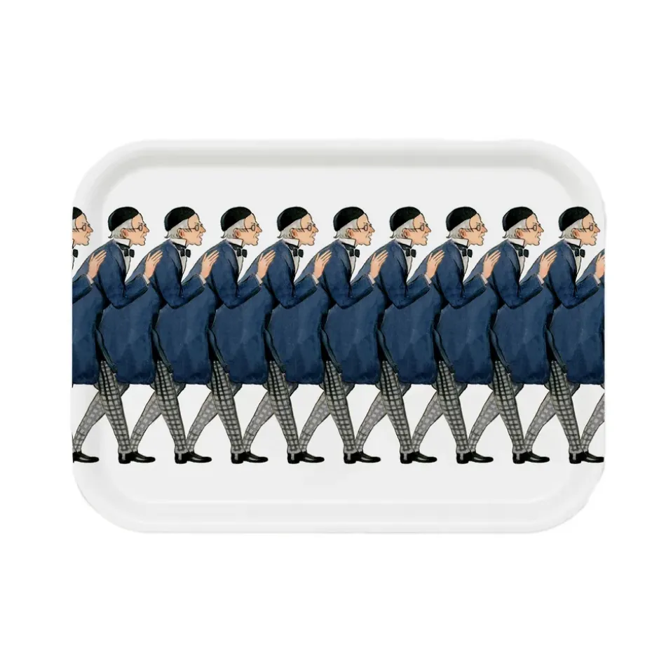 Bandeja rectangular Uncle Blue, 20 x 27 cm