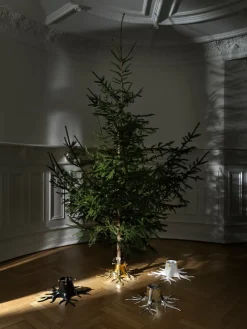 Base para árbol de Navidad Garden Glory, Black matte