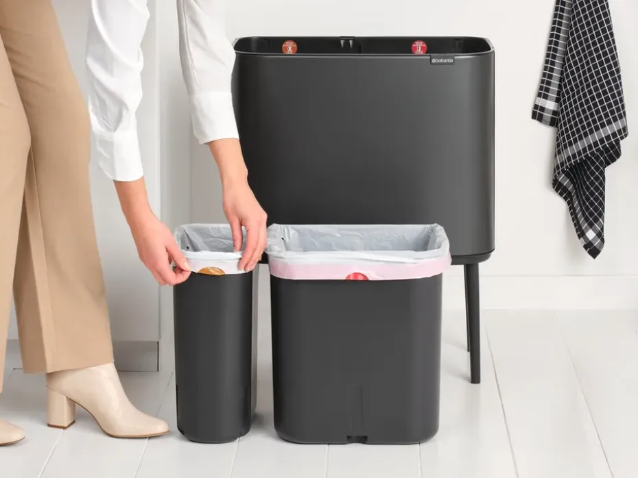 Bo Touch Bin 11+23 L, Confident Grey