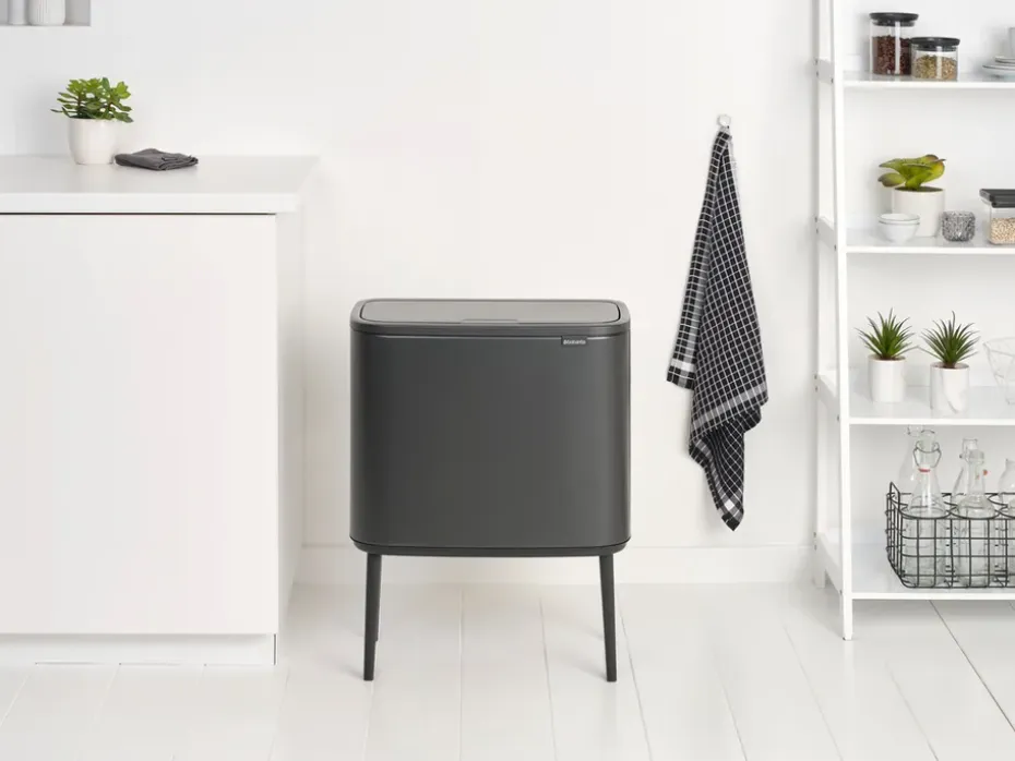Bo Touch Bin 11+23 L, Confident Grey