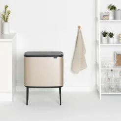 Bo Touch Bin 11+23 L, Metallic Gold