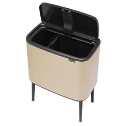 Bo Touch Bin 11+23 L, Metallic Gold