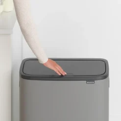 Bo touch bin 60 L, Mineral concrete grey