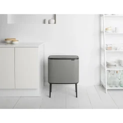 Bo Touch Bin 36 L, Mineral concrete grey
