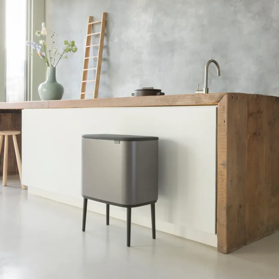 Bo Touch Bin 11+23 L, platino