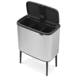 Bo Touch Bin 3 x 11 L, acero inoxidable mate