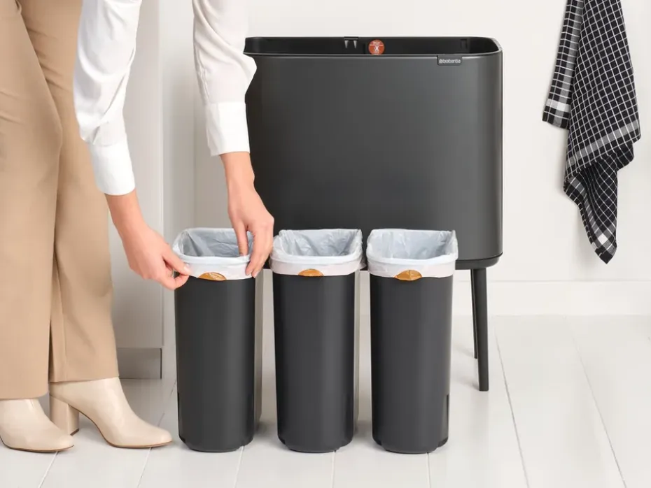 Bo Touch Bin 3 x 11 L, Confident Grey