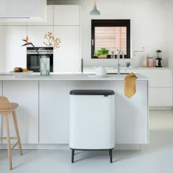 Bo touch bin high 2x30 L, blanco