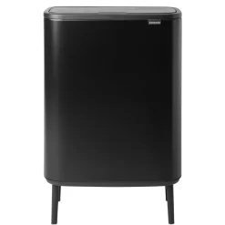 Bo touch bin high 2x30 L, negro mate
