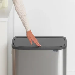 Bo touch bin 2x30 L, acero cepillado mate