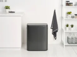 Bo touch bin 2x30 L, Confident Grey