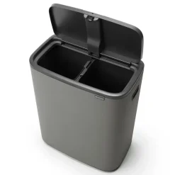 Bo touch bin 2x30 L, Mineral concrete grey