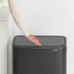 Bo touch bin 2x30 L, negro mate