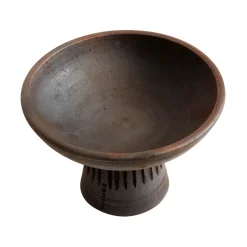 Bol con pie Fire S, marrón