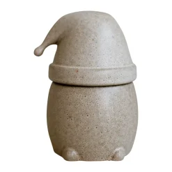 Bol con tapa Eating Santa grande, Beige