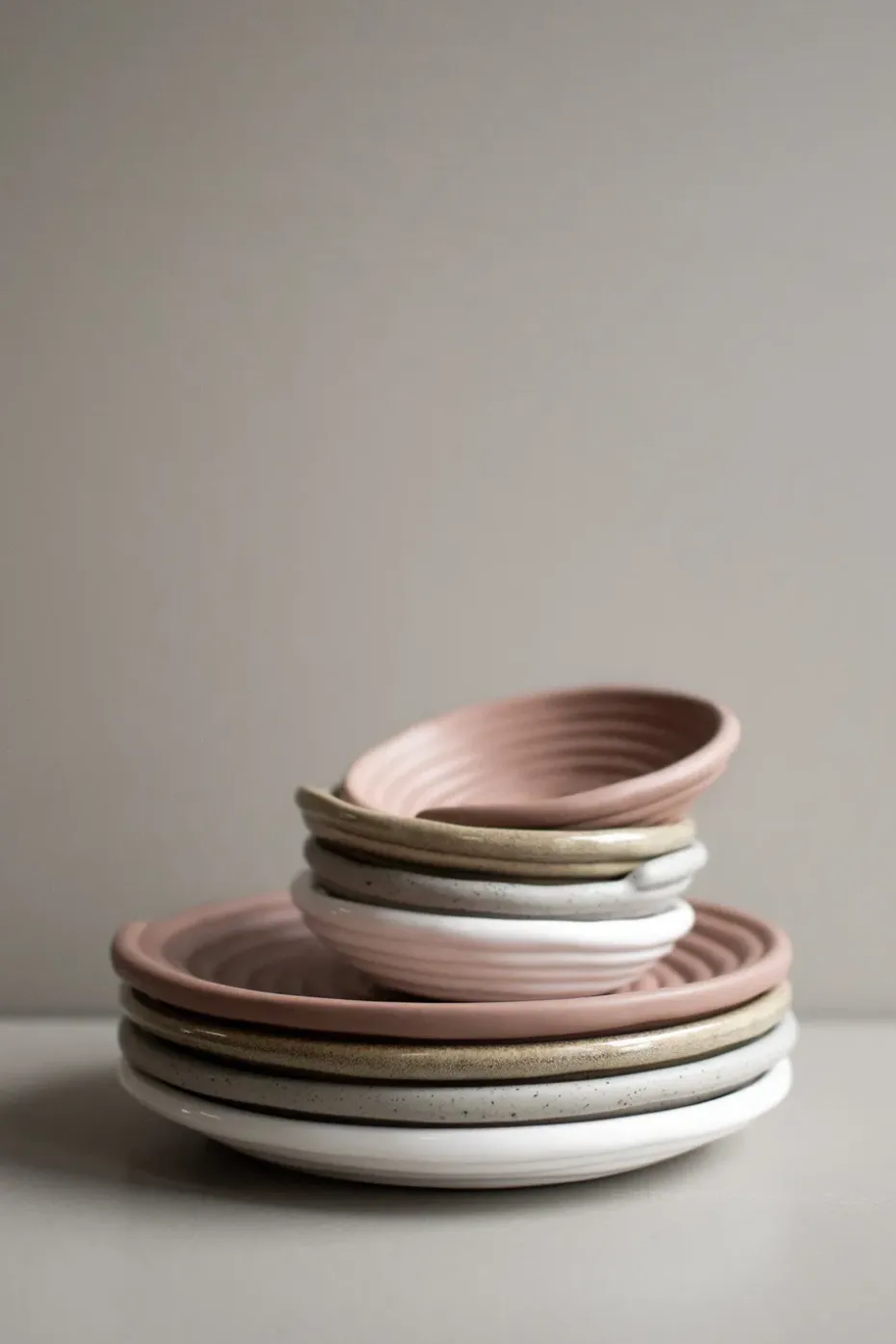 Bol Curl large Ø20 cm, Shiny white