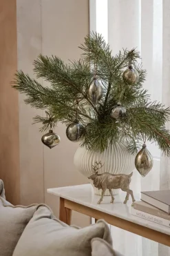 Bola de Navidad Nosille redonda Ø8 cm, Plata-dorado