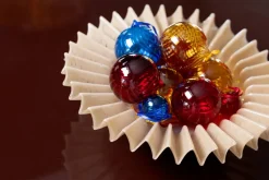 Bola de Navidad Opacity M Ø8 cm, 2-pack, Amarillo