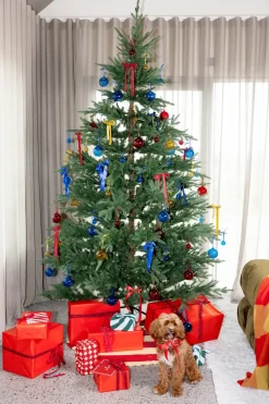 Bola de Navidad Opacity M Ø8 cm, 2-pack, Amarillo