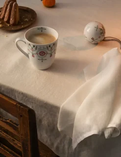 Bola de navidad Swedish Grace Winter Ø8 cm, Blancon