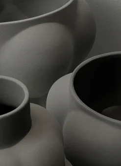 Bol-Maceta Balloon 05 h24 cm Ø32 cm, Sanded Grey