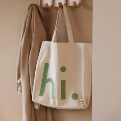 Bolsa Design Letters hi., Green-pink