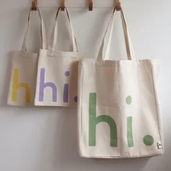 Bolsa Design Letters hi., Green-pink