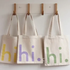 Bolsa Design Letters Little hi., Yellow