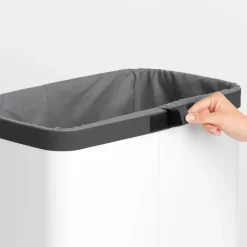 Bolsa interior para cesto de la ropa Bo 60 L, gris