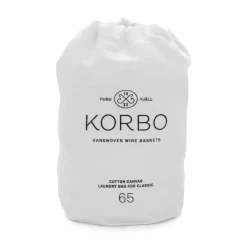 Bolsa ropa sucia Korbo, blanco 65 L