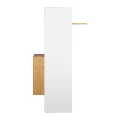 Bon hallway cabinet perchero con espejo, Oiled Oak