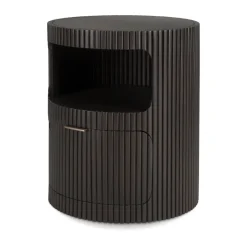 Boomerang cajonera, Dark brown mahogny, Ø45 cm