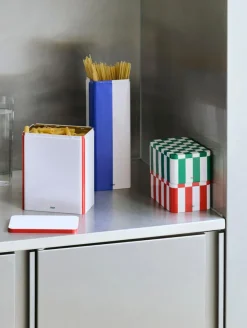 Bote Tin Container medium, Brown-midnight blue