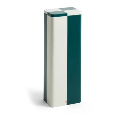 Bote Tin Container, Slim green-off white