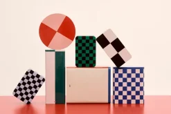 Bote Tin Container small, Green-dark blue