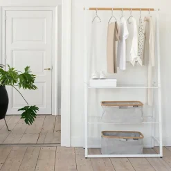 Burro para ropa Linn, grande, Blanco