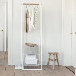 Burro para ropa Linn, pequeño, Blanco