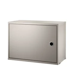 Cabinet con puerta batiente String, Beige, 58x30 cm
