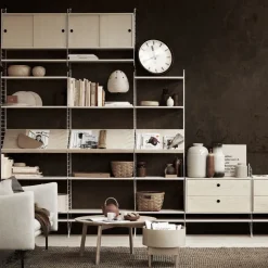 Cabinet con puertas correderas String, Nogal, 78x30 cm