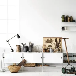 Cabinet con puertas correderas String, Chapa de fresno, 78x20 cm