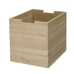 Caja de almacenaje Cutter, grande, roble